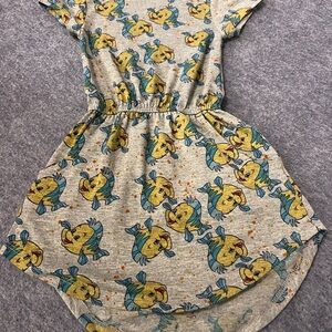 LuLaRoe Gray Dress with Flounder